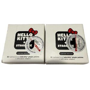 Hello Kitty Starface Hydrocolloid Pimple Patches Refillable Compact 32 Ct 2pk